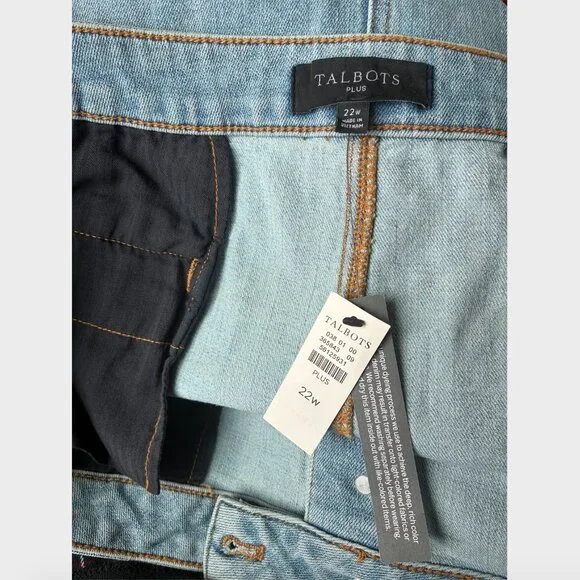 Talbots NWT Demi A-Line Midi Skirt - Salt Wash - Size 22W - Picture 9 of 12